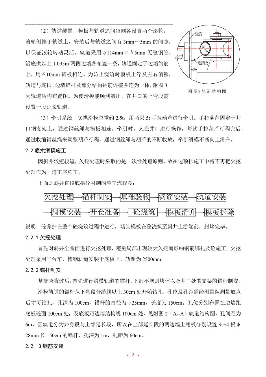 斜井底拱、边顶拱滑模混凝土施工作业指导书_第2页