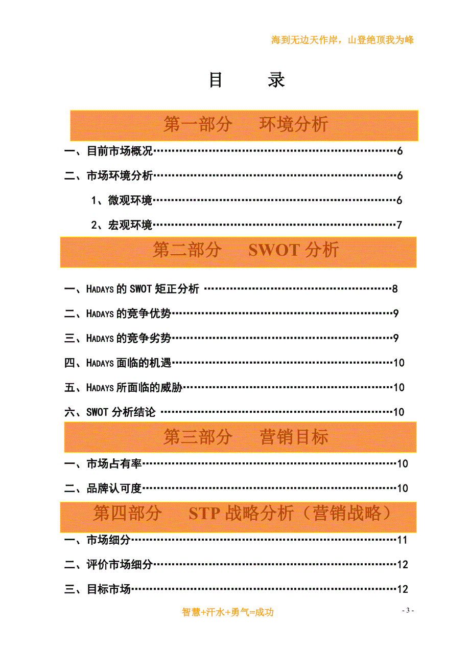 武汉科技大学第五届营销策划大赛策划书第一名_第3页