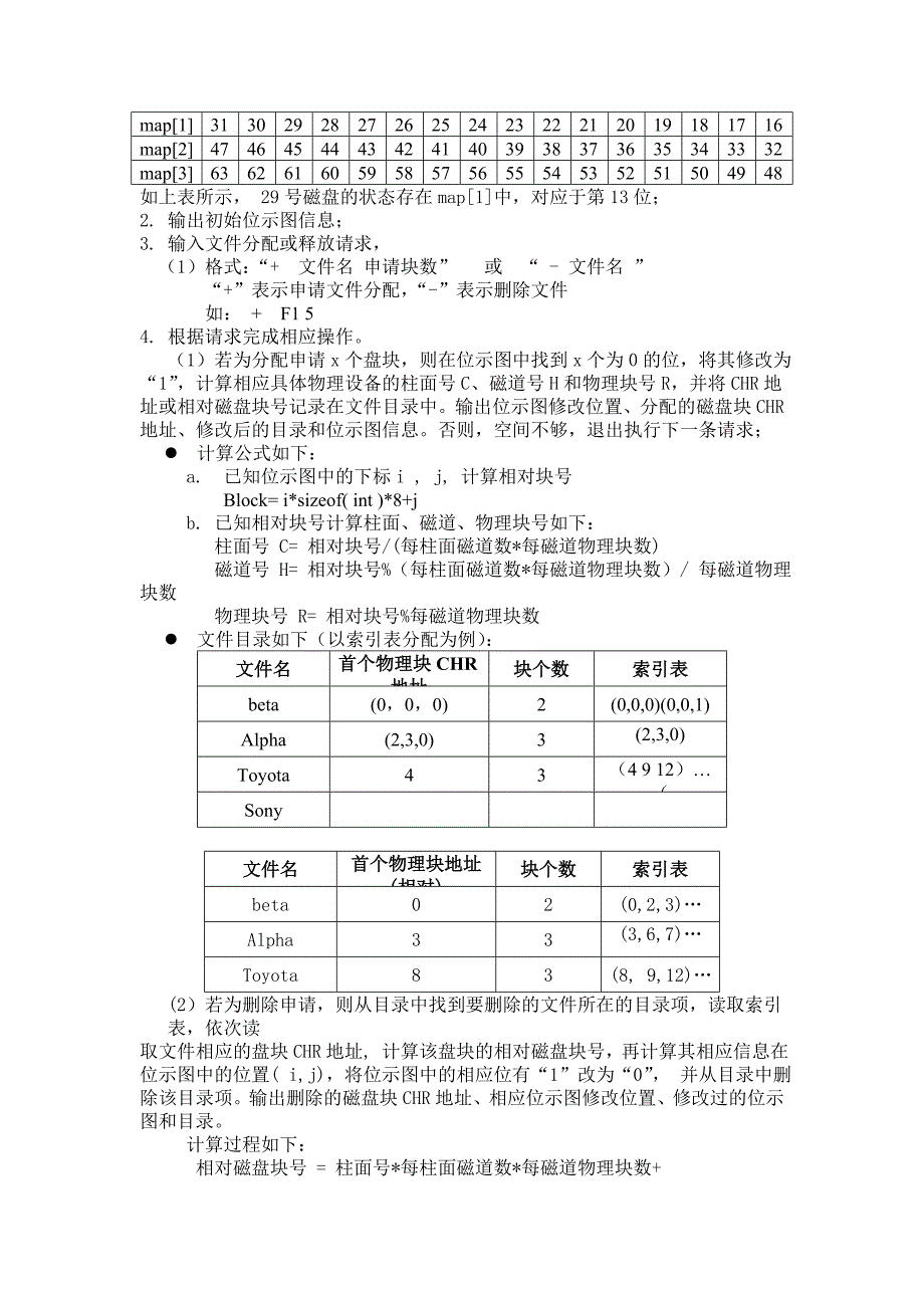 文件系统存储空间管理模拟实验报告要点_第2页