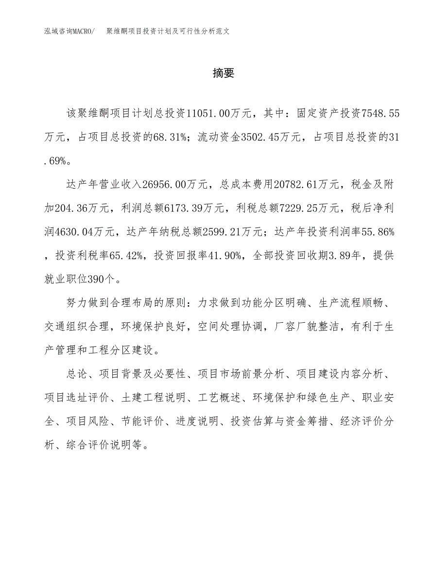 聚维酮项目投资计划及可行性分析范文_第2页