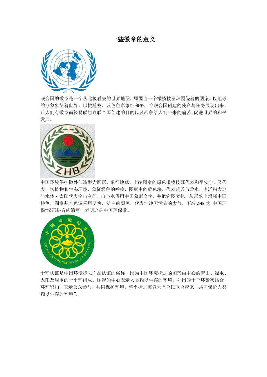 徽章图案及意义模板_第1页