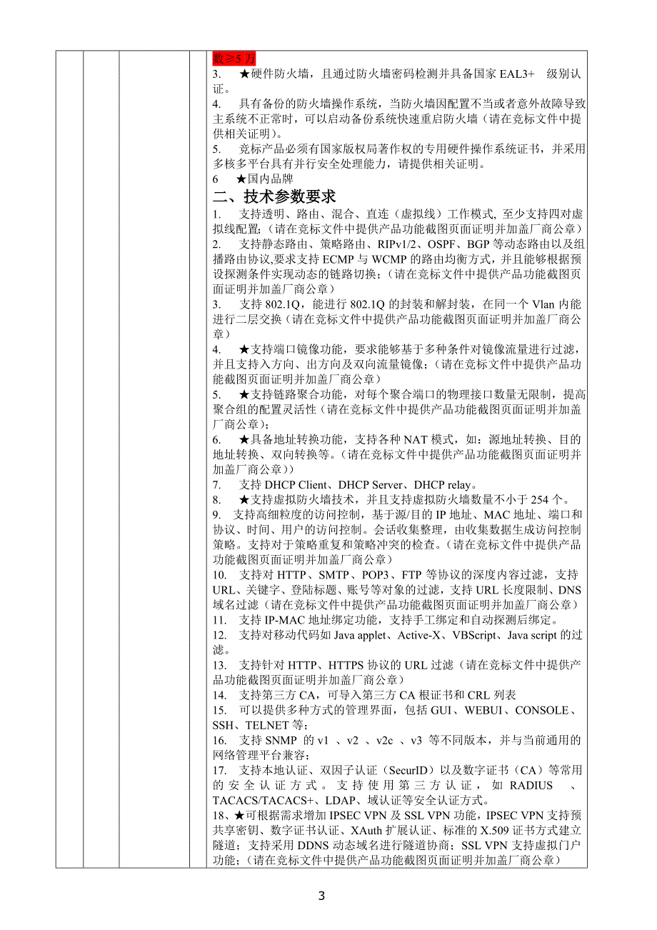 广西北部湾银行防火墙设备采购需求及参数_第3页