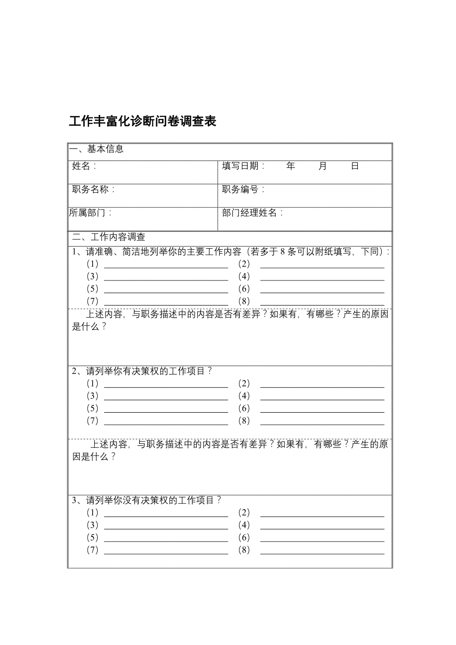 职务分析与诊断集锦_第1页