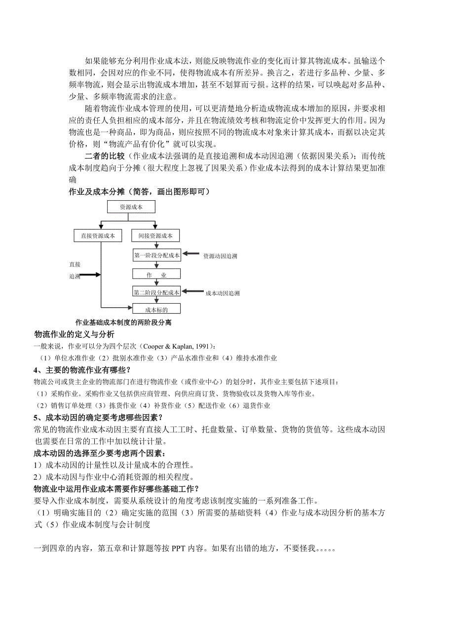 物流成本考试内容大纲_第5页