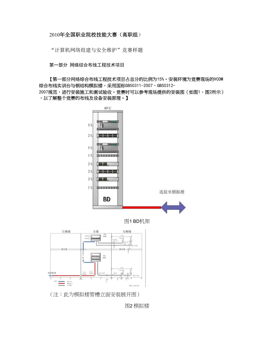 全国职业院校技能大赛高职组计算机网络组建及安重点_第1页