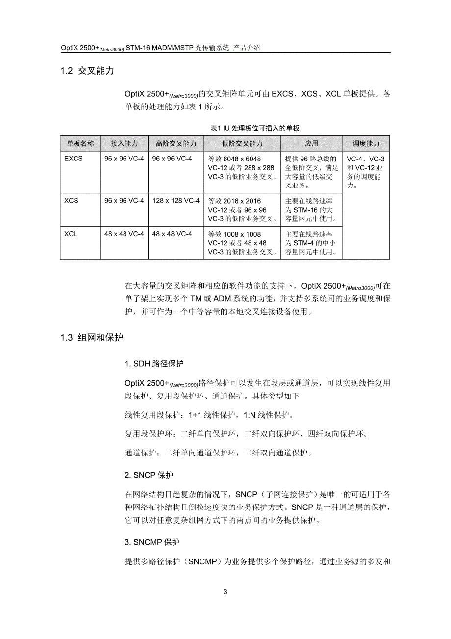 OptiX-2500+(Metro3000)-V100R009-系统产品介绍_第5页