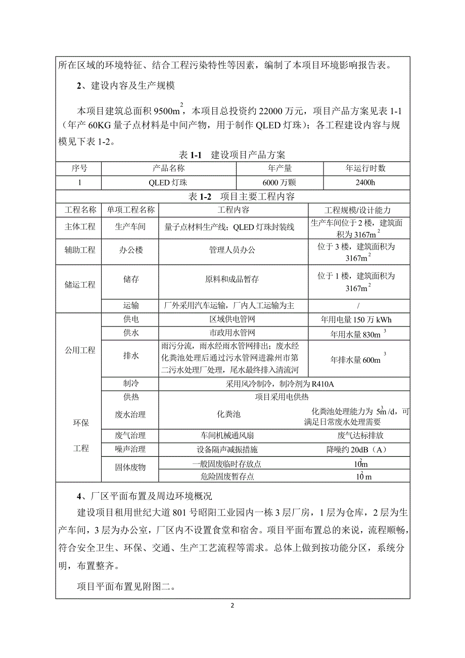 环境影响评价报告公示：滁州市量子光电纳米光电量子点业化环评环评报告_第4页