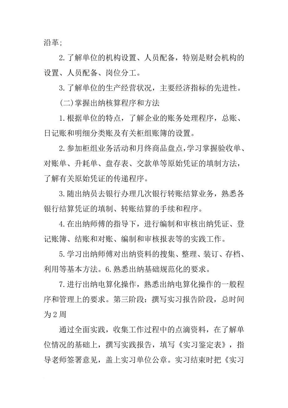 出纳实习计划格式三篇_第5页