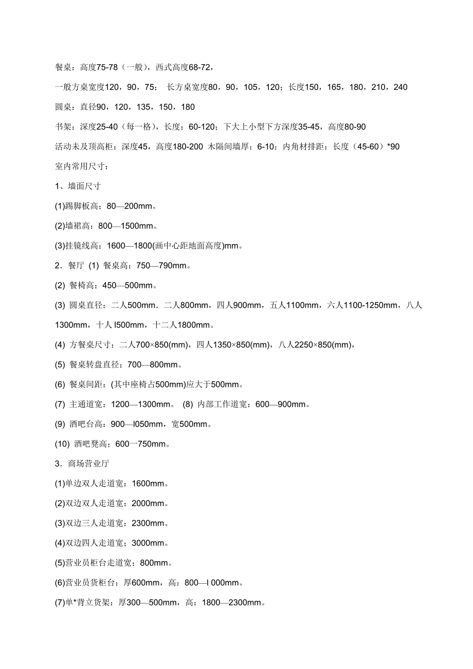 家具设计的基本尺寸单位厘米_第2页