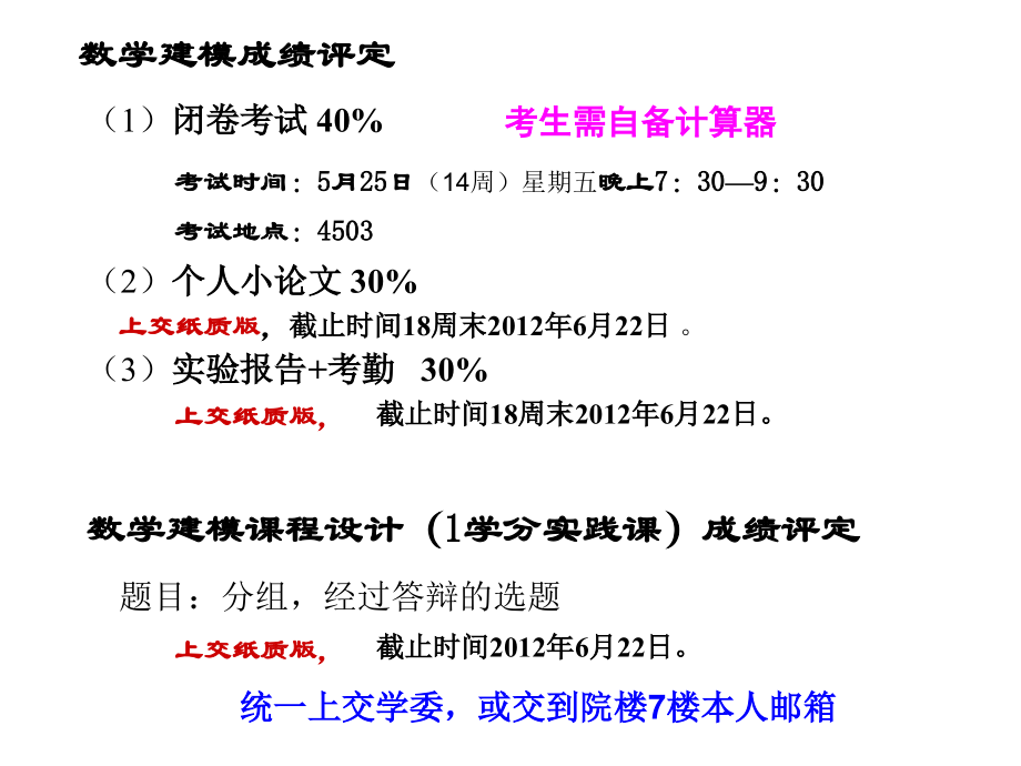 华南农业大学2012年数学建模复习ppt_第2页