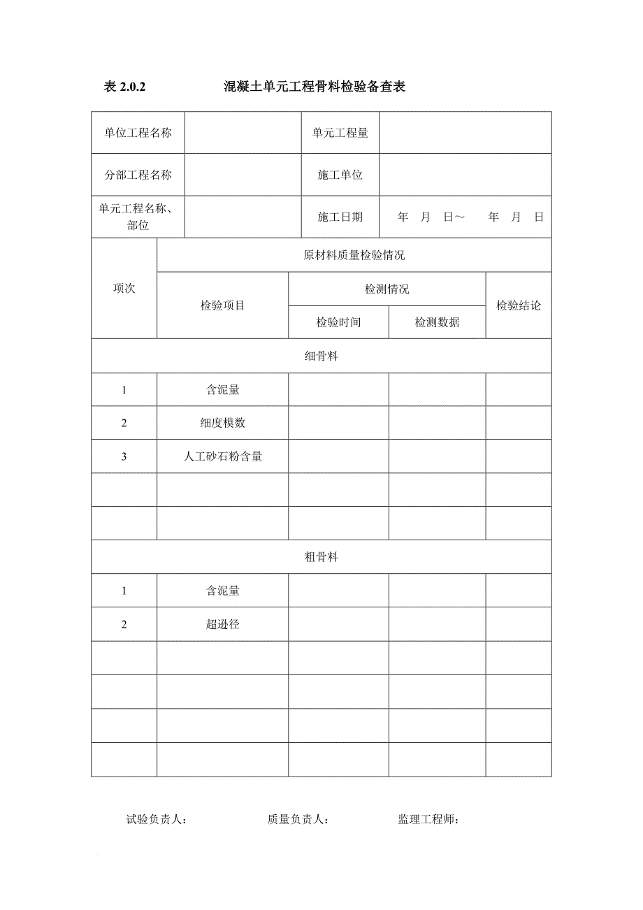 第三部分-质量评定备查资料表格_第4页