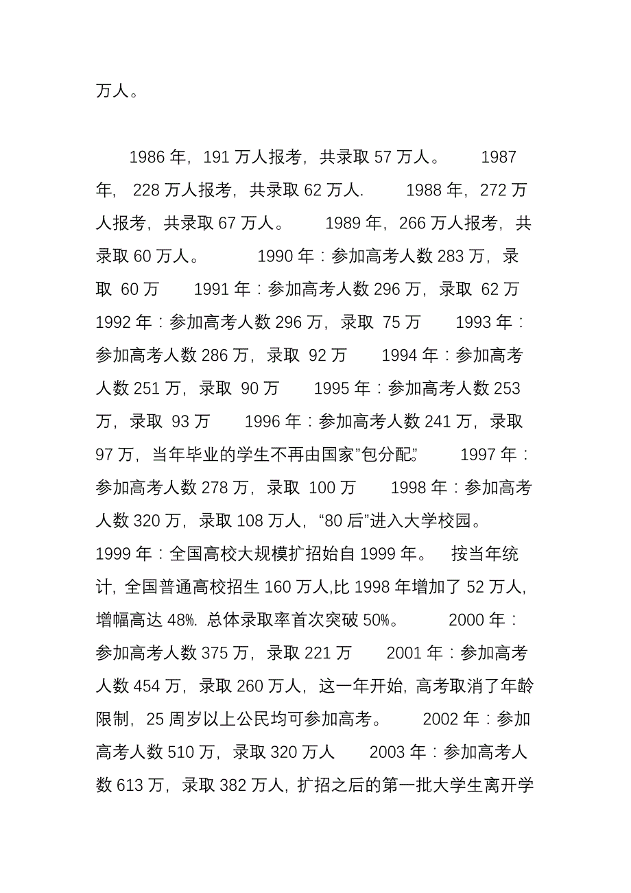 全国历年高考人数和录取人数_第2页