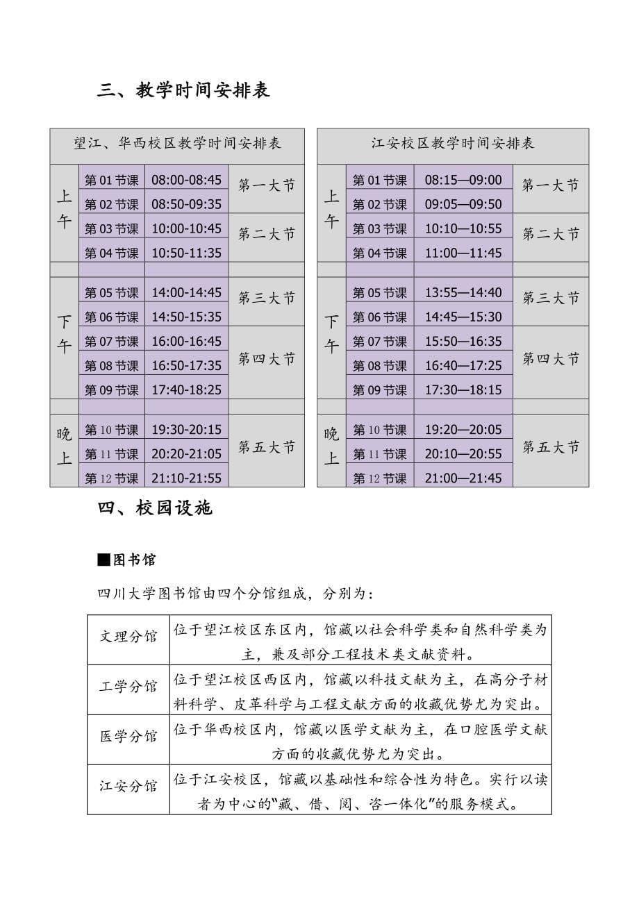 四川大学港澳台来校交流学生指引SCU_第5页