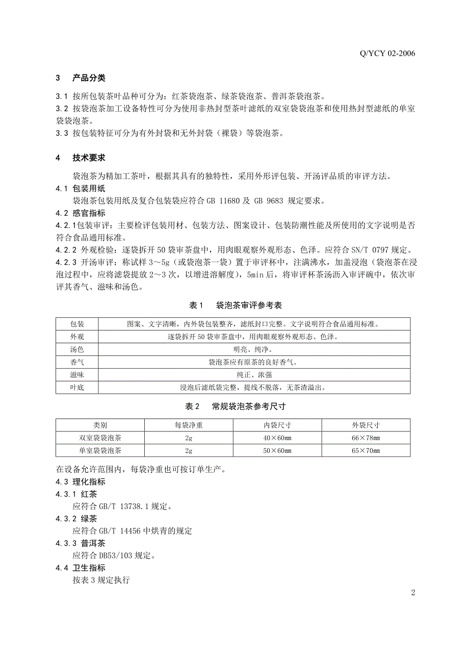 云南袋泡茶标准_第4页