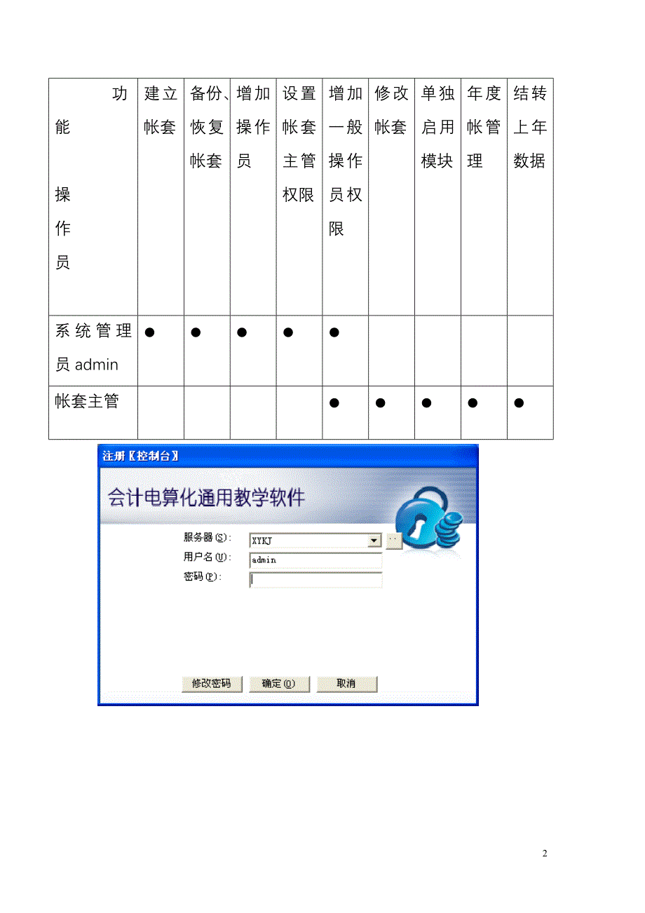 全国计算机信息高新技术考试指定教材会计应用软件用友教案_第2页