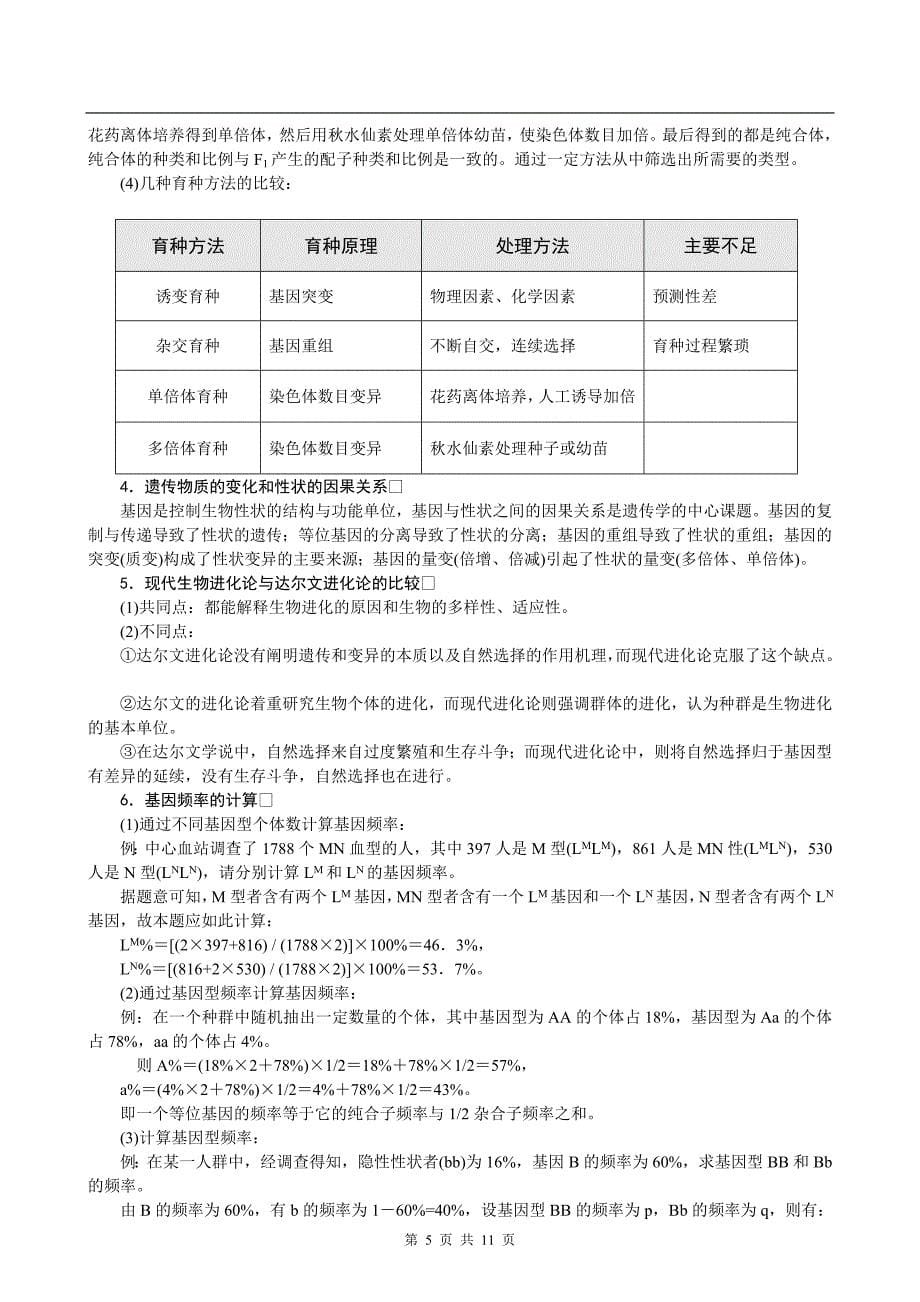 最新11二轮专题·06·变异与进化_第5页