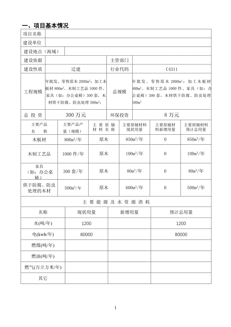 建材木材加工厂环评表项目要点_第2页