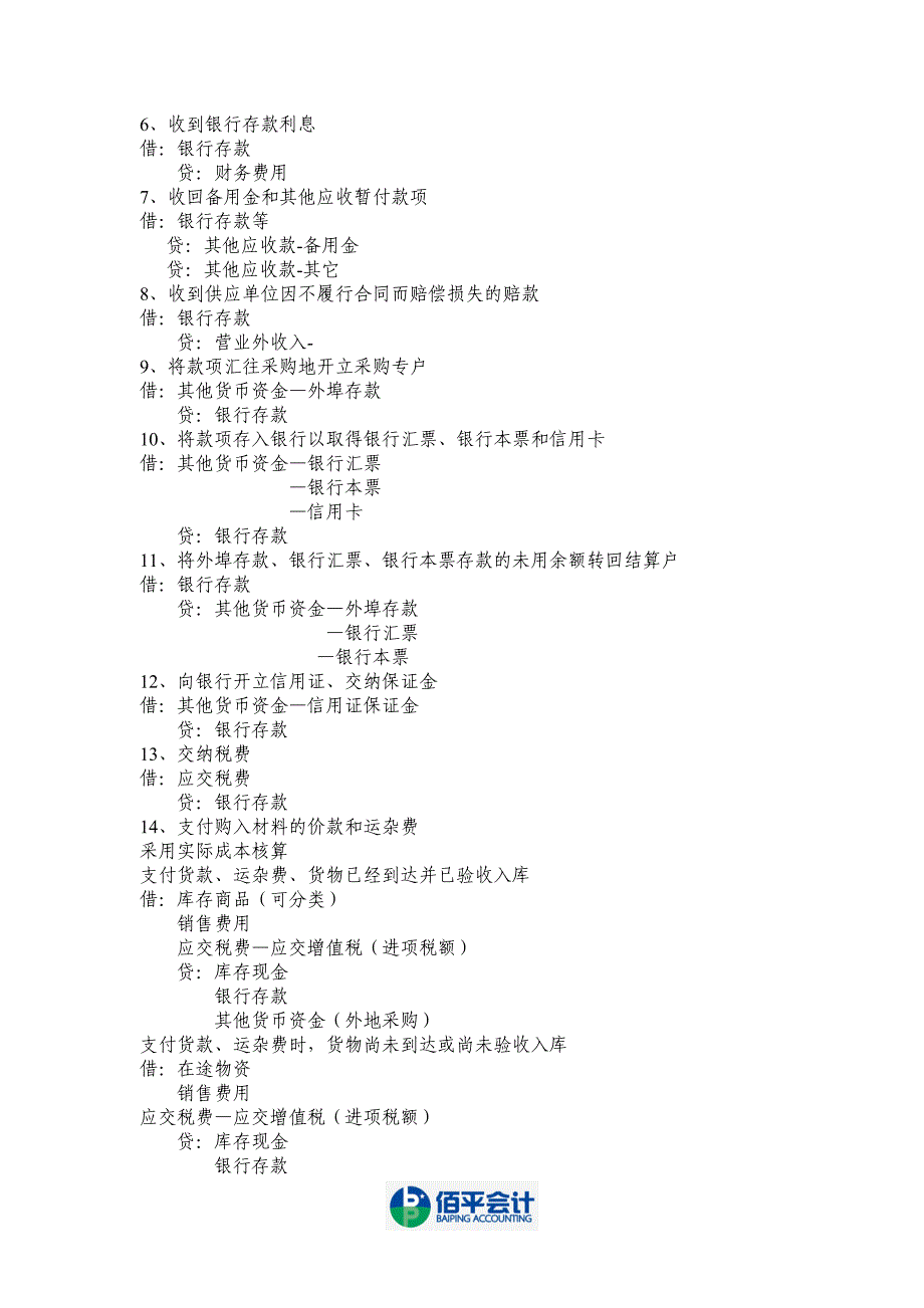 商业企业会计分录(完整)汇总_第2页