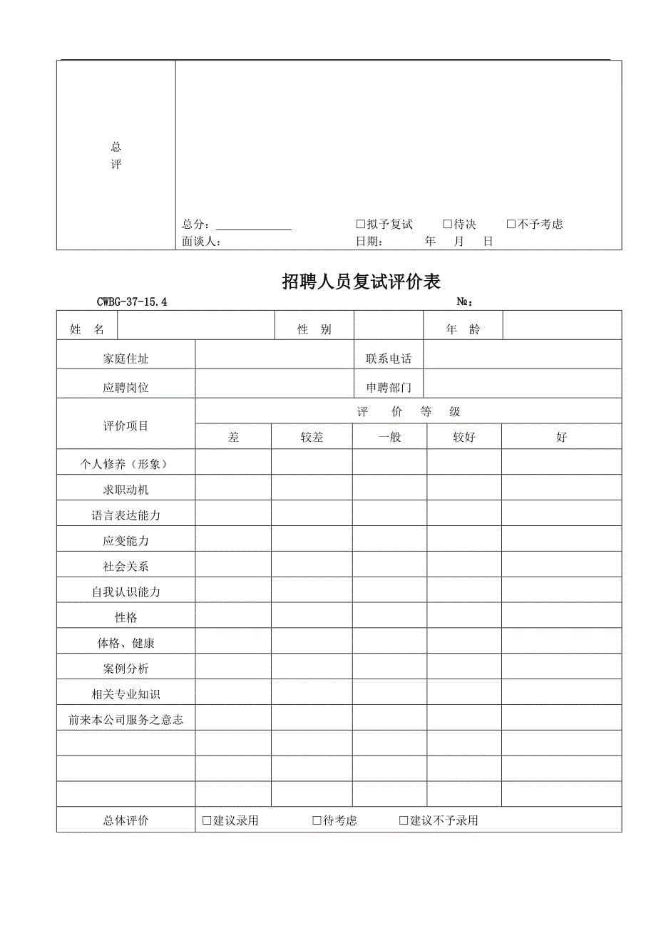 HR常用表格资料大全(惊喜版)-2_第5页