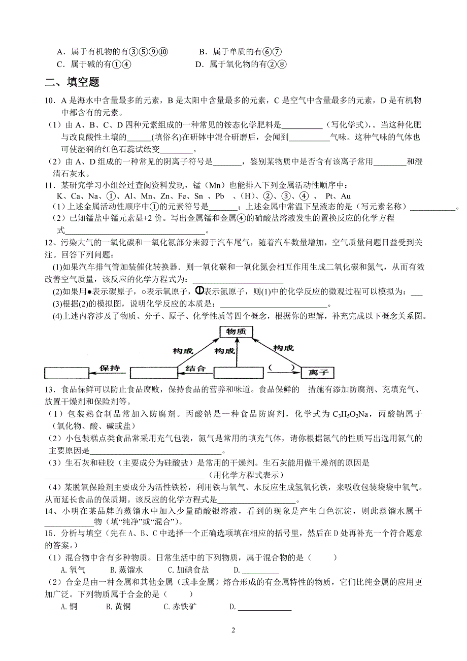中考化学难题集(补充篇)_第2页