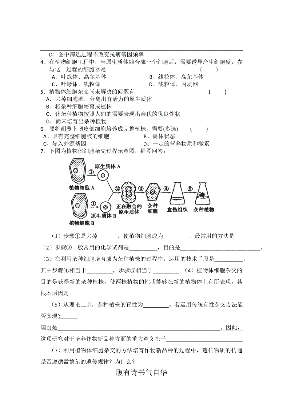 第1节--植物细胞工程-学案_第4页