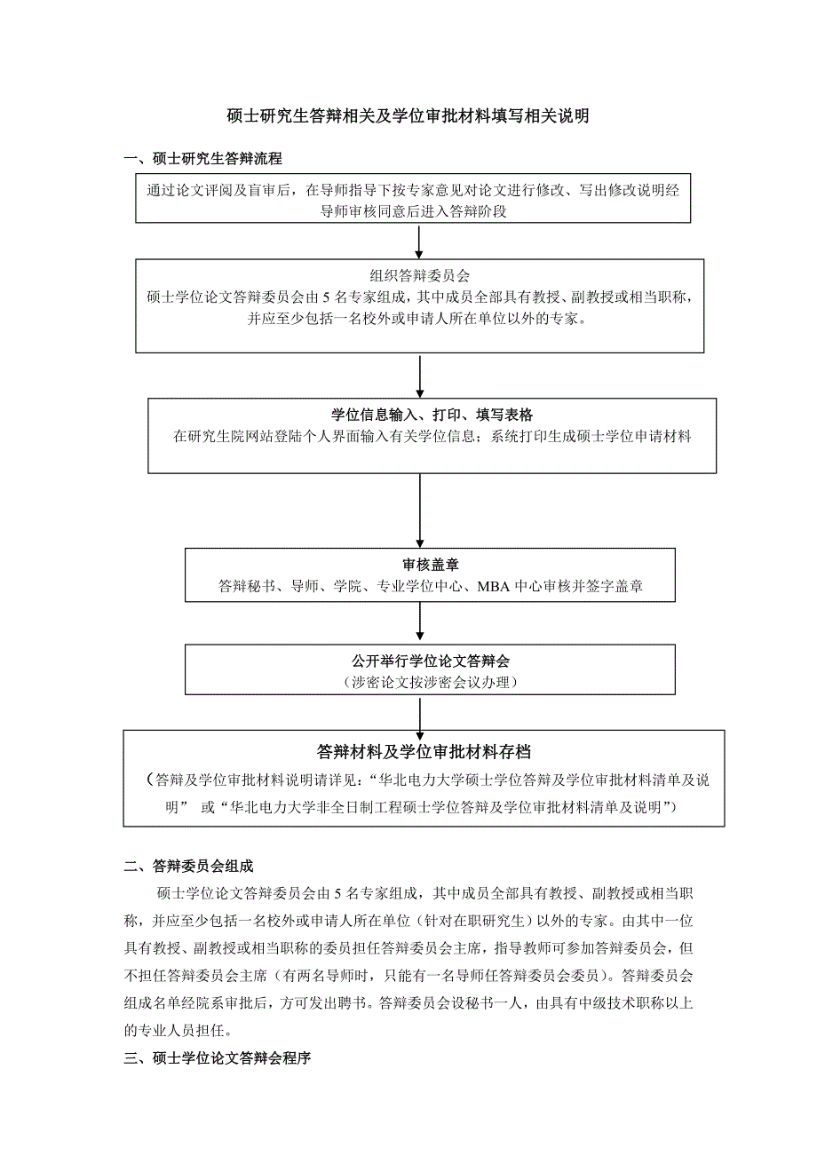 硕士研究生答辩相关及学位审批材料填写相关说明_第1页