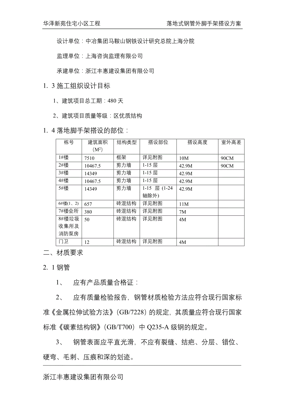 落地式钢管外脚手架搭设方案(DOC)_第2页