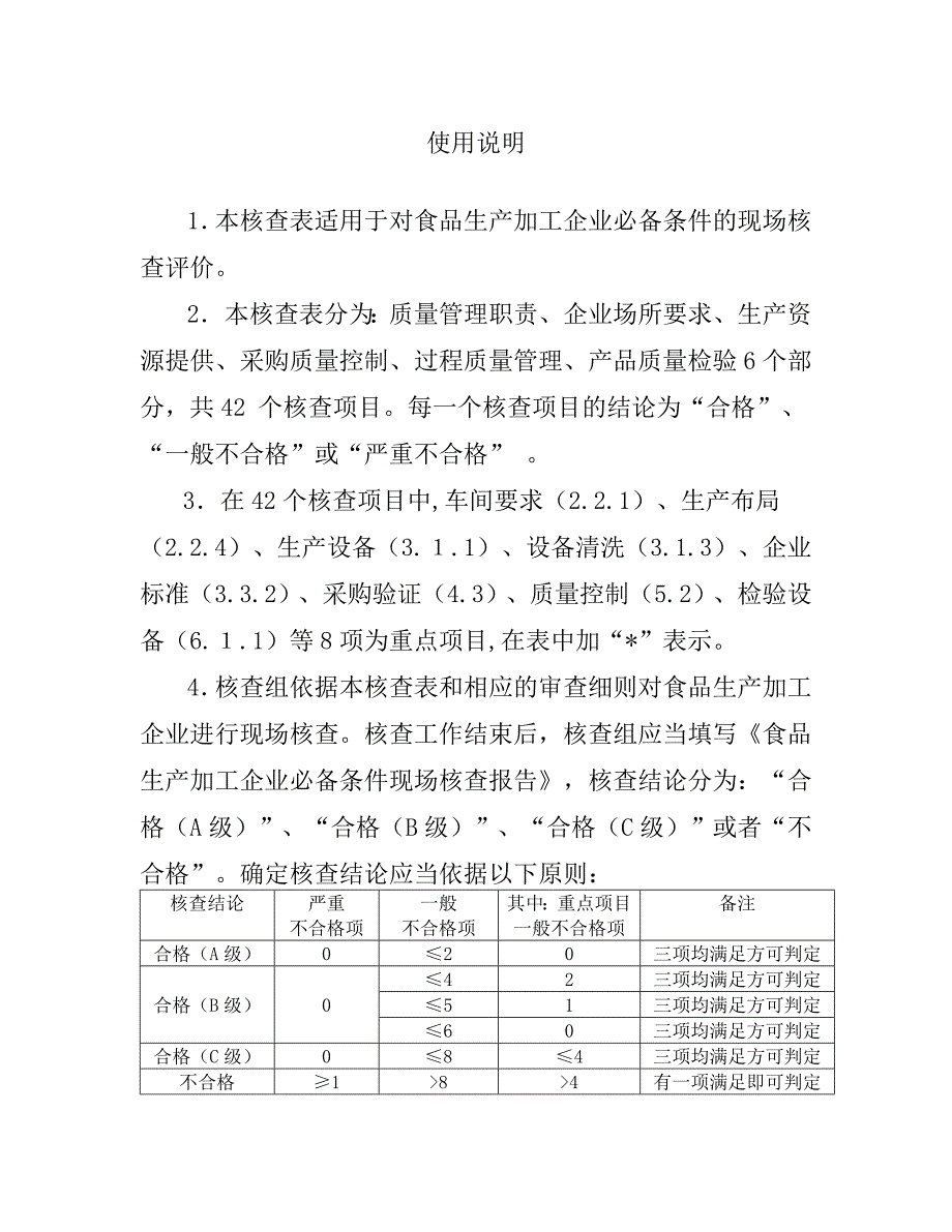 食品生产加工企业必备条件现场核查表现场核查表_第2页