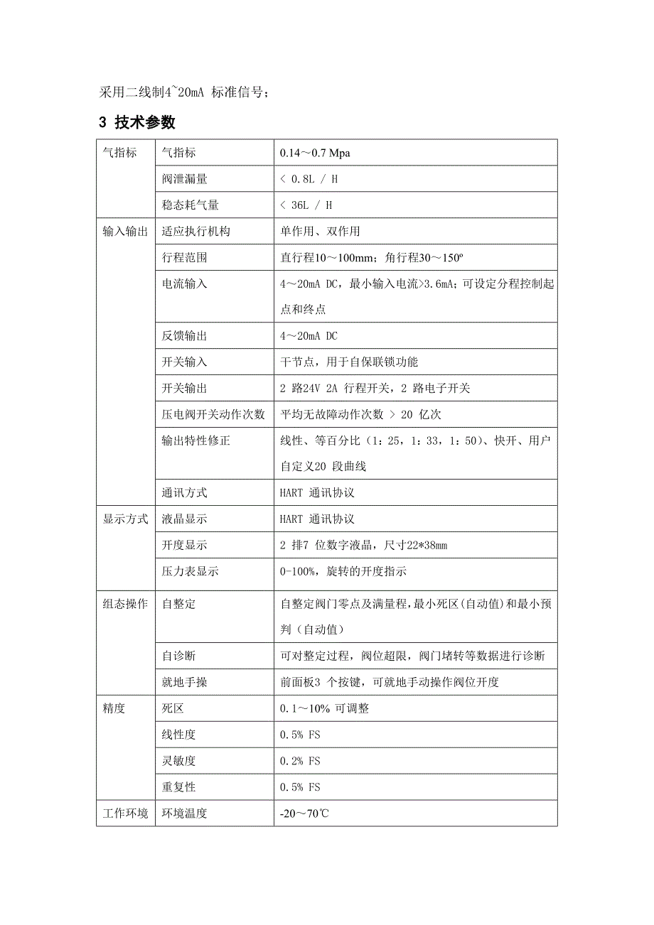 FESOO-PEV智能阀门定位器说明书_第4页