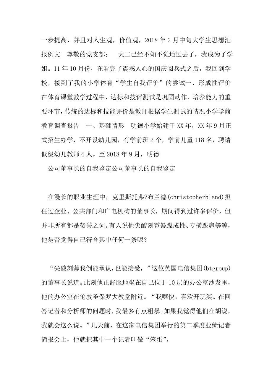 公司董事长的自我鉴定14_第2页