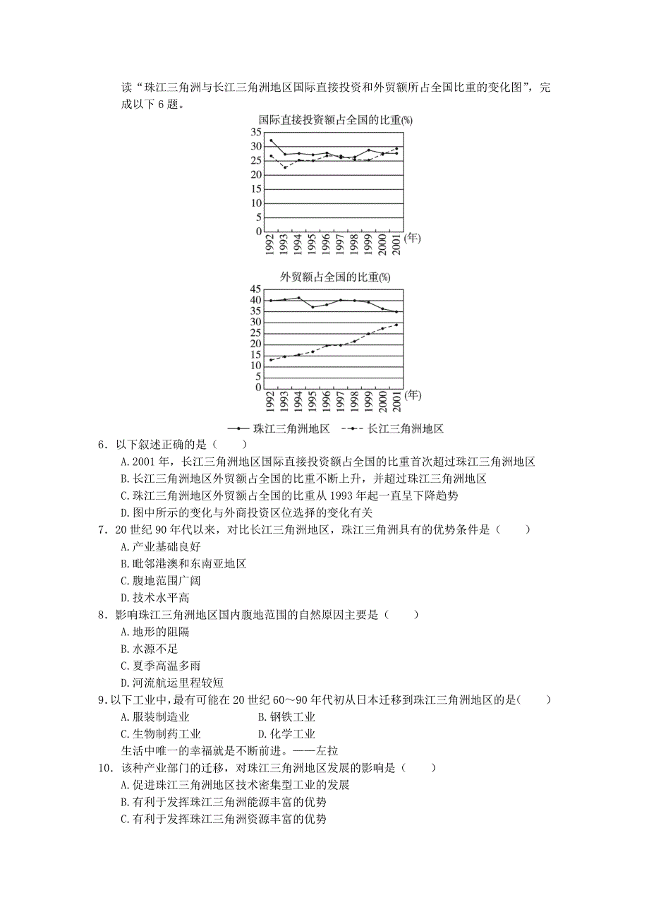 新人教地理必修三综合测试18_第2页