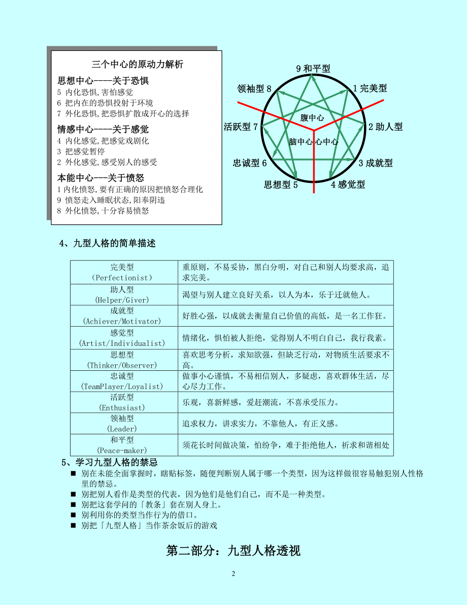 九型人格分析及测试_第2页