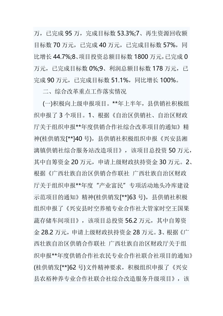 供销社上半年总结六篇_第2页