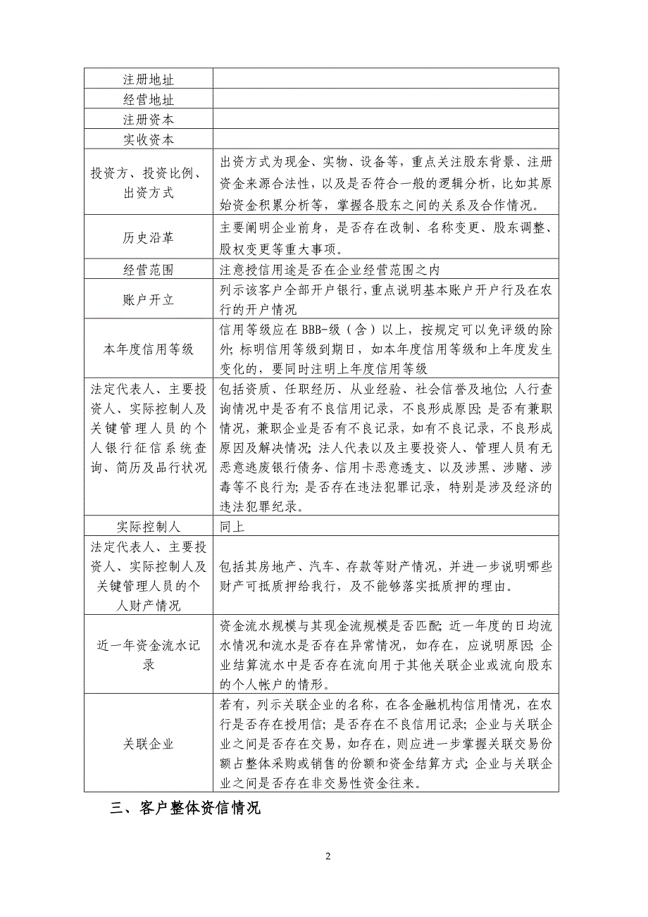 小企业授信审查报告范本汇总_第2页