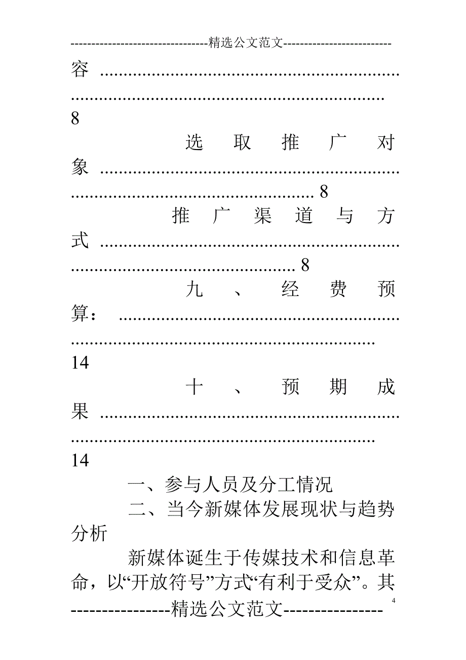 新媒体宣传中心计划书_第4页