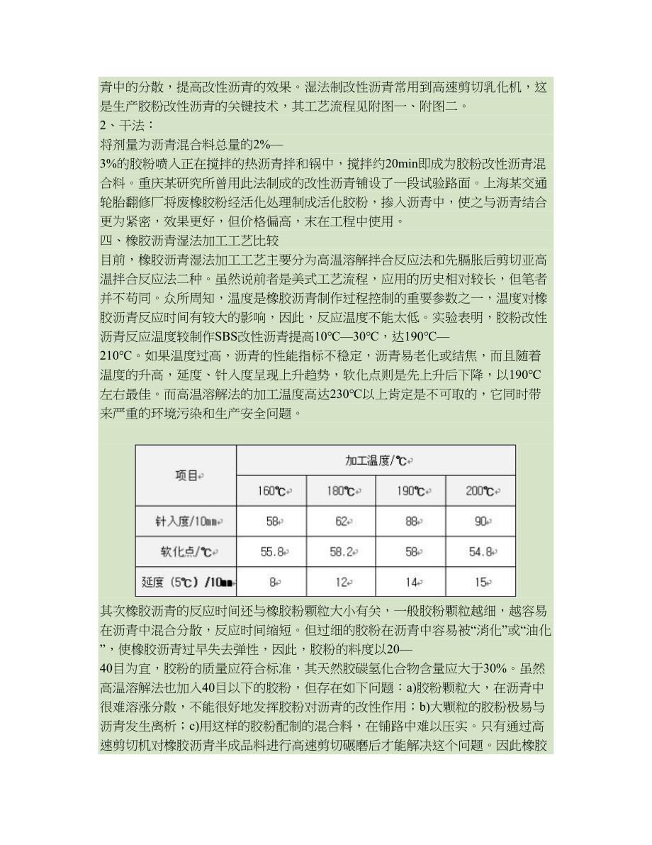 废胶粉改性沥青及其工艺流程浅析解读_第3页