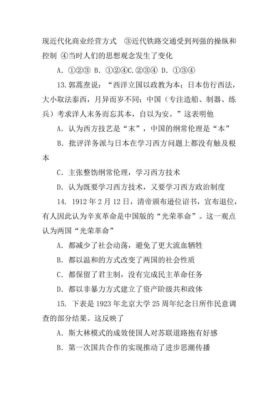 中国政治制度史模拟考试_第5页