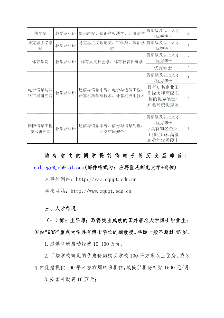 重庆邮电大学招聘简章_第4页