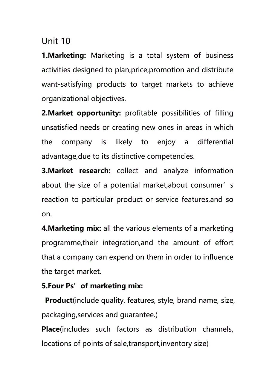 商务英语概念总结_第1页