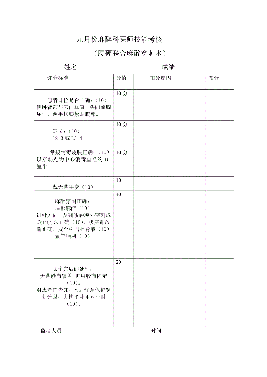 腰硬联合麻醉穿刺术_第1页