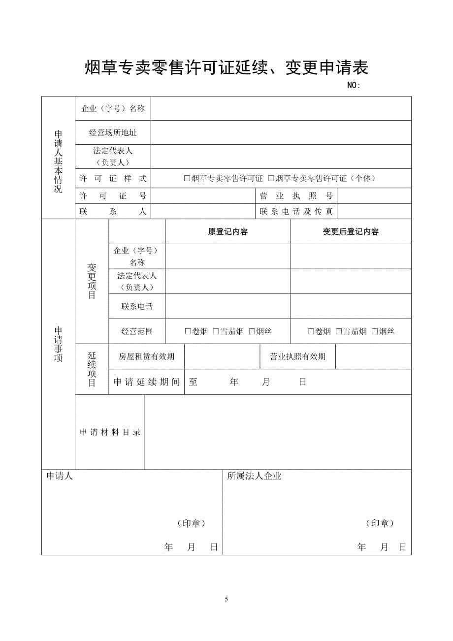 烟草专卖零售许可证使用文书汇总及说明_第5页