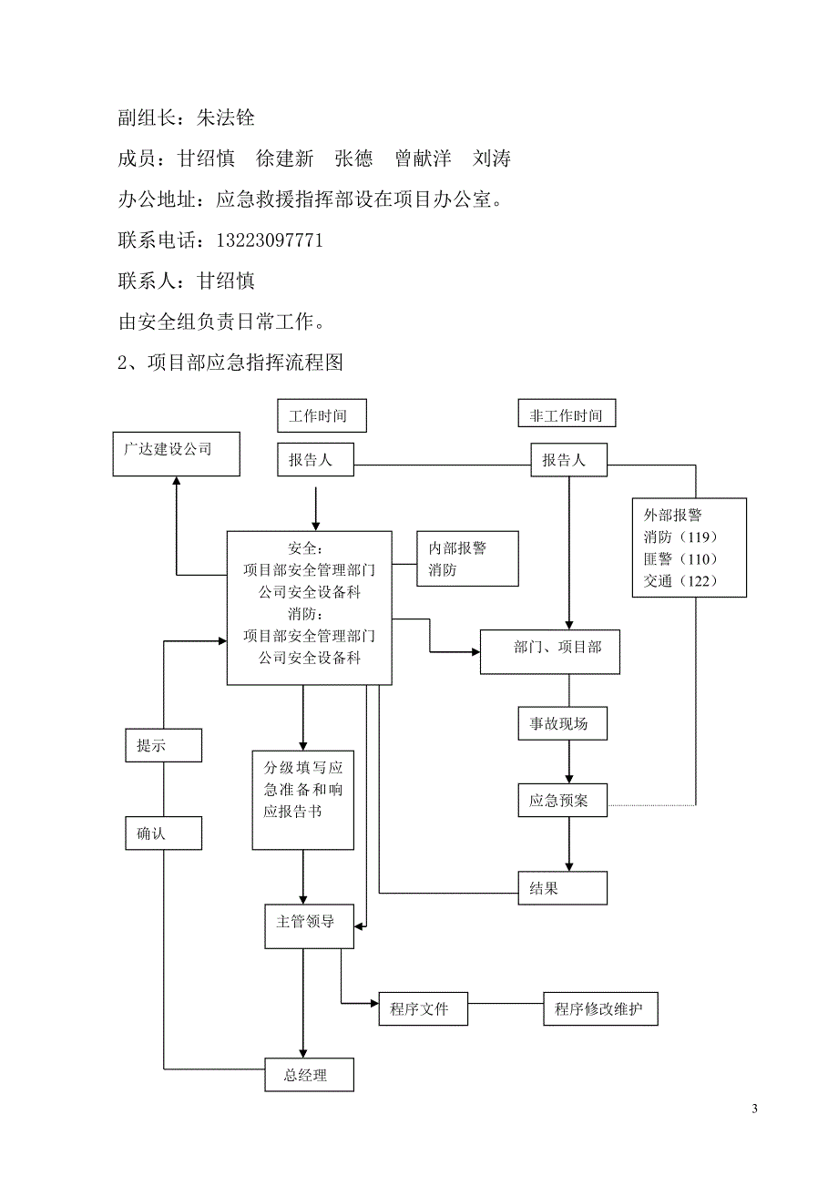 建筑工程施工应急预案(确定)[2](DOC)_第3页