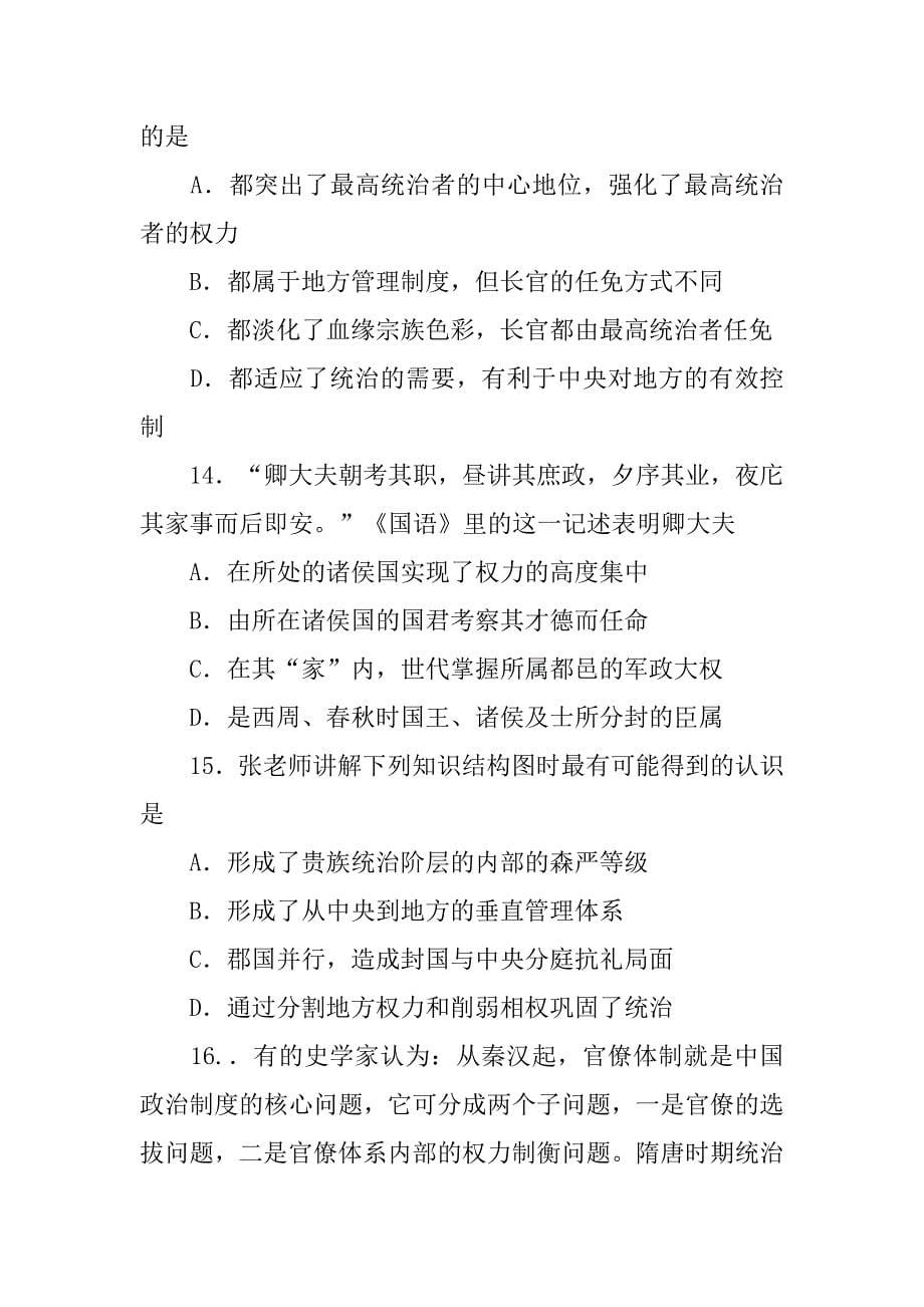 中国古代政治制度复习提纲_第5页