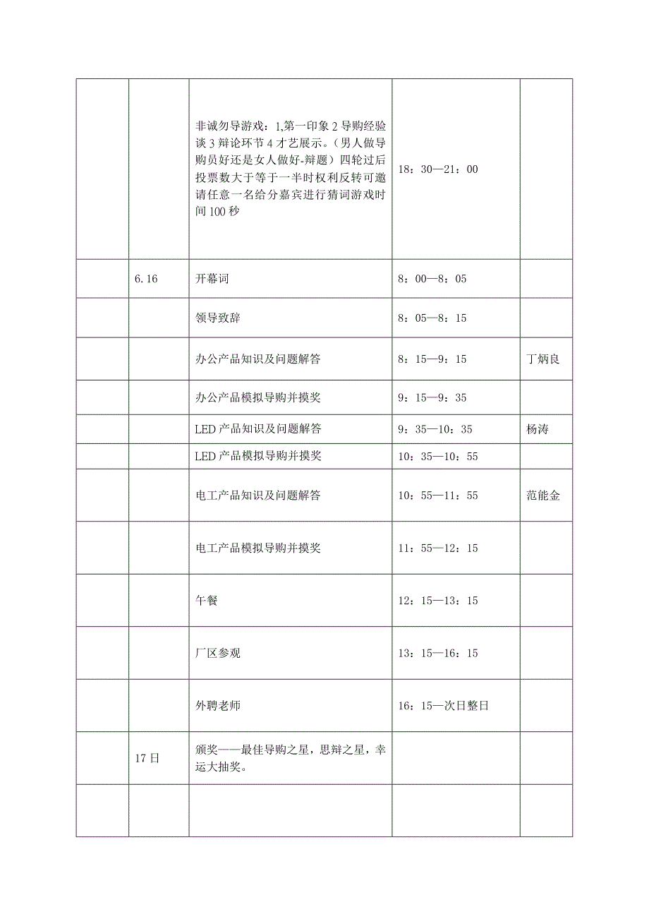 阳光照明2011培训会议策划_第4页