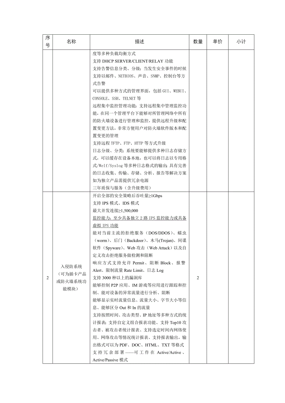 天津市地震局综合网络安全系统招标技术要求_第3页