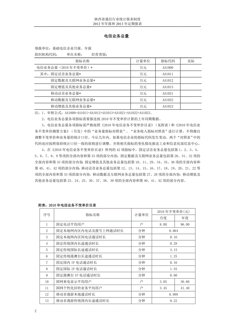 陕西省通信行业统计报表制度_第4页