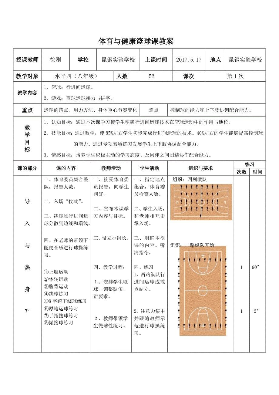 篮球-行进间运球教学设计_第5页