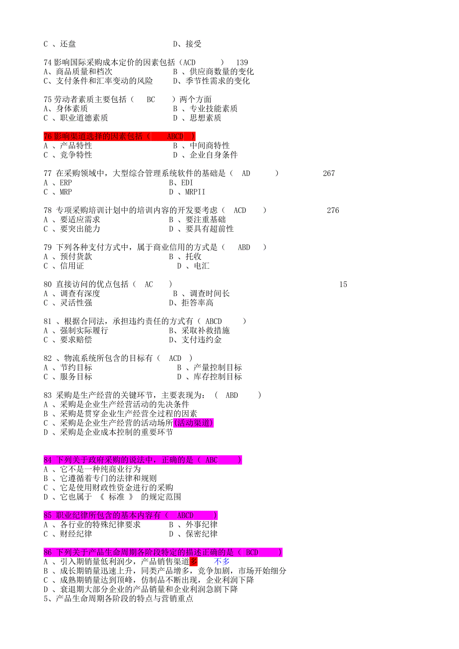 采购师二级多项选择题库带讲解_第2页