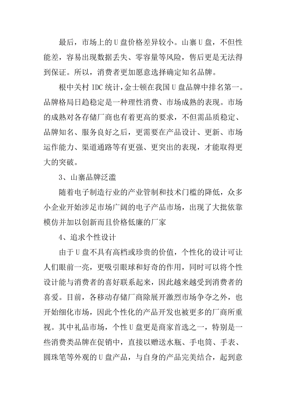 u盘,营销策划书_第3页