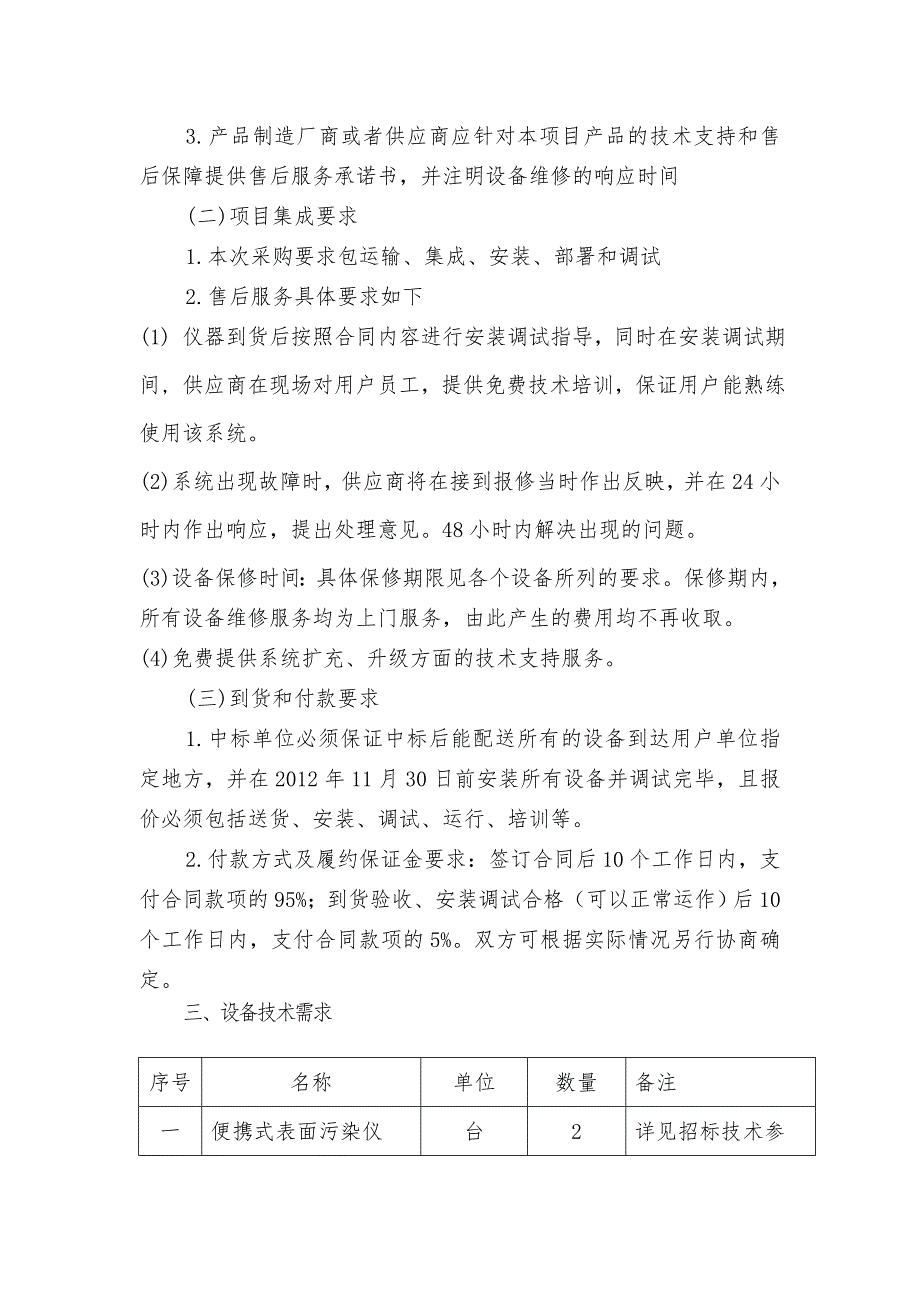 便携式放射性检测设备采购需求_第2页